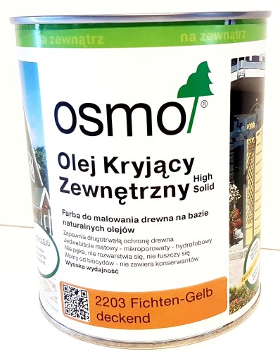 Osmo 2203 OLEJ KRYJĄCY Zewnęt 0,75l Żółć Świerkowa