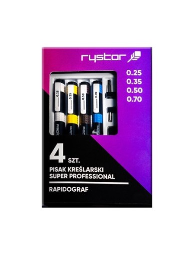 TUSZOGRAF RAPIDOGRAF RYSTOR PROFESIONAL ZESTAW 4el