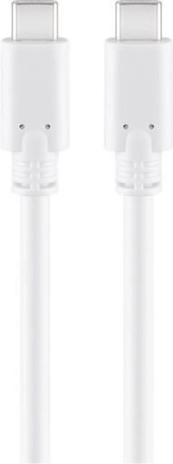 Kabel USB-C - USB-C 3.1 Goobay BIAŁY 1m