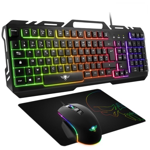 ZESTAW KLAWIATURA I MYSZ SPIRIT OF GAMER CZARNY