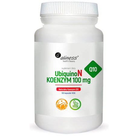 Aliness KOENZYM Q10 UBIQUINON Jakość 100MG 100KAPS