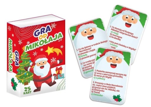 Gra od Mikołaja - Wesoły kieszonkowy quiz o tradycjach bożonarodzeniowych