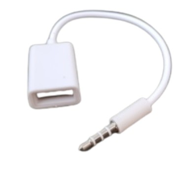 Przejście gniazdo USB na jack 3,5 4pin AUX (2167a)