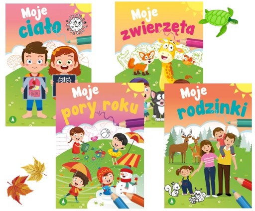 PAKIET EDUKACYJNY MAŁY UCZEŃ ZABAWY KOLOROWANKA