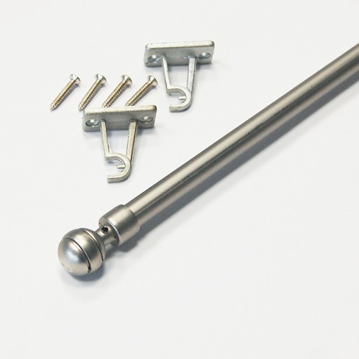 PAOLA MINI KARNISZ METALOWY 60cm SATYNA