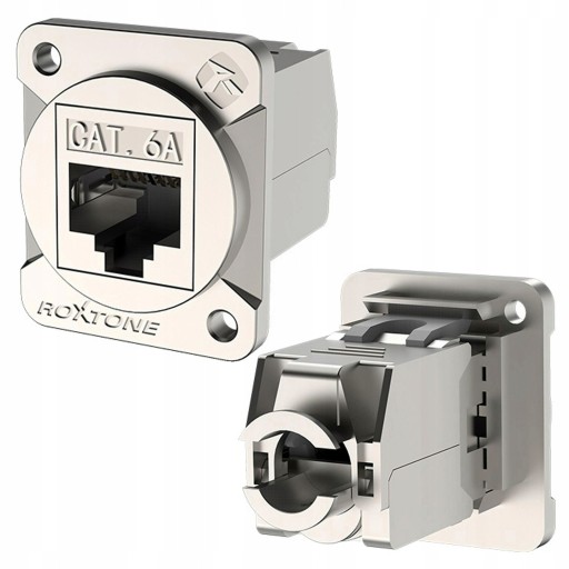 GNIAZDO RJ45 CAT6 ETHERNET ROXTONE RAD-C6A-IDC NOWOŚĆ 2024