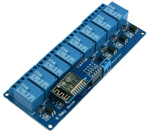 Moduł 8 przekaźników z WiFi ESP8266 5V