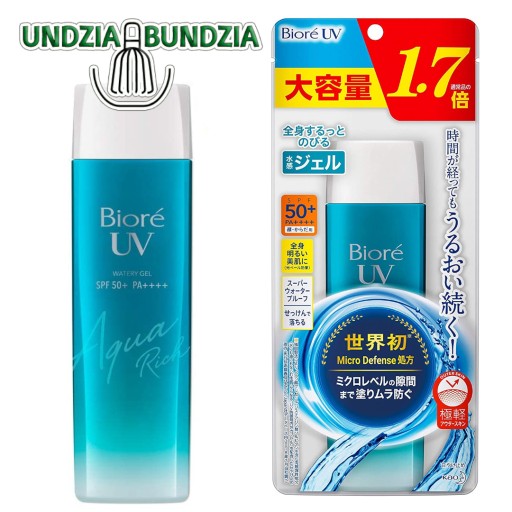 BIORE KAO japan UV Aqua Rich Gel 1,7x wielkość