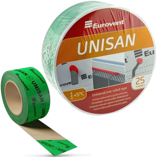 TAŚMA JEDNOSTRONNA ZBROJONA Eurovent UNISAN 60mm x 25mb