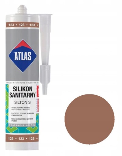 ATLAS SILIKON SILTON S 280ml - 123 JASNOBRĄZOWY