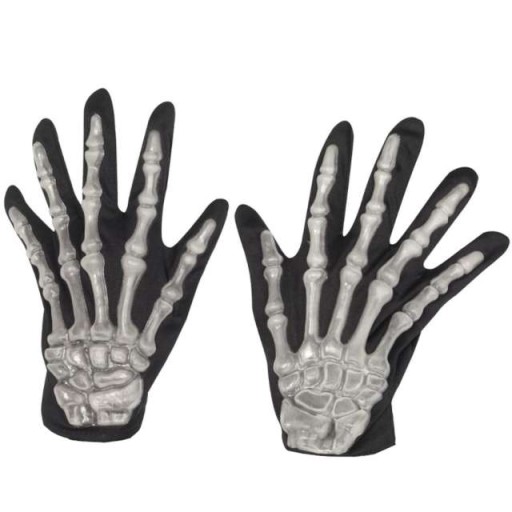 RĘKAWICZKI KOŚCI kościotrup SZKIELETOR halloween