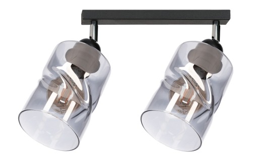 LAMPA SUFITOWA NA PRZEGUBACH LOFT 2 SZKLANA