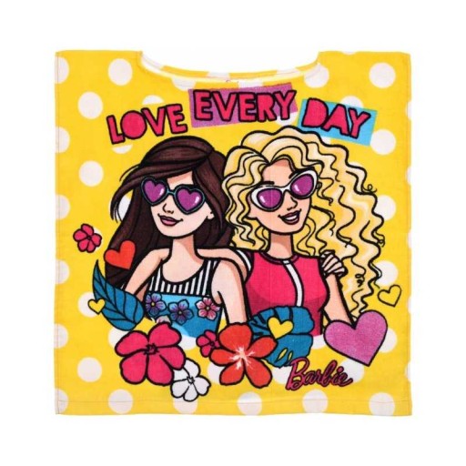 BARBIE Poncho / ręcznik plażowy BAWEŁNA