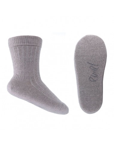EMEL SKARPETKI WEŁNA MERINO WOOL PRĄŻKI BEŻ 23-26