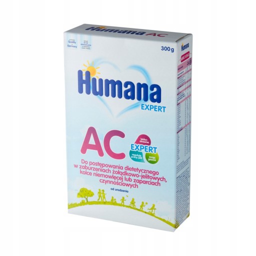 HUMANA Expert AC wzdęcia zaparcia kolki 0m+ 300 g