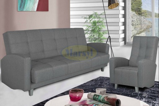 Zestaw salon TROGIR fotel wersalka funkcja spania