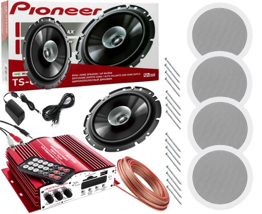 SUFITOWY ZESTAW STEREO PIONEER RADIO BLUETOOTH