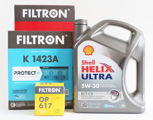 ZESTAW FILTRÓW+OLEJ 5W30 HYUNDAI TUCSON 1.6 GDi