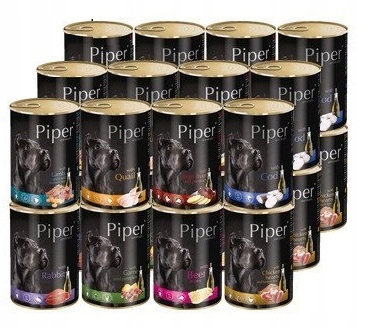 Karma DOLINA NOTECI PIPER 24x800g mix smaków