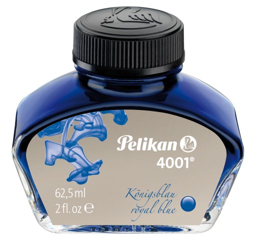 TUSZ ATRAMENT KAŁAMARZ PELIKAN DO PIÓRA Z TŁOCZKIEM NIEBIESKI 62.5ML