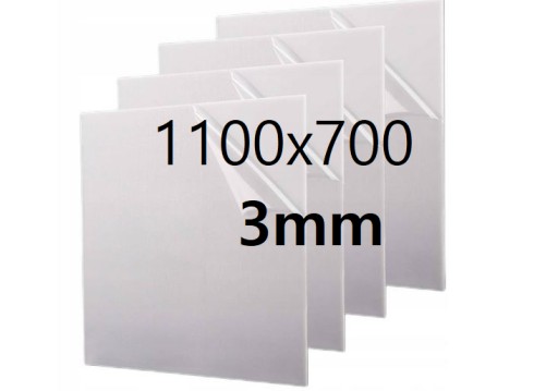 PLEKSI PLEXI PLEKSA PLEXA płyta na wymiar mleczna opal 110cm x 70cm x 3mm