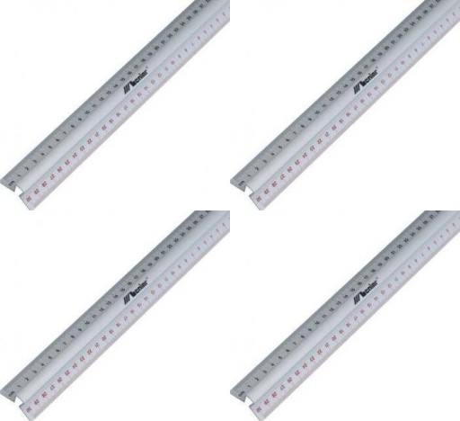 Linijka z uchwytem 100 cm aluminiowa Leniar x 4 sztuki