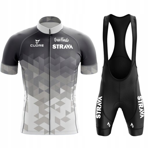STRÓJ ROWEROWY STRAVA SPODENKI ŻELOWE KOSZULKA