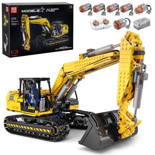 Mould KING Technic 13112 Motorized Excavator Building blocks Kits toys
