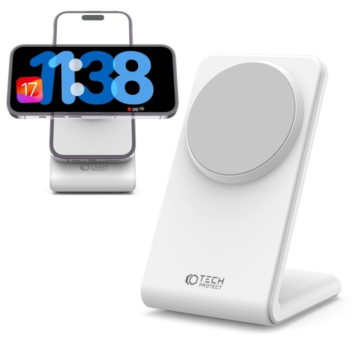 ŁADOWARKA INDUKCYJNA DO MAGSAFE NA IPHONE 12 13 14 15 - STANDBY MODE iOS17
