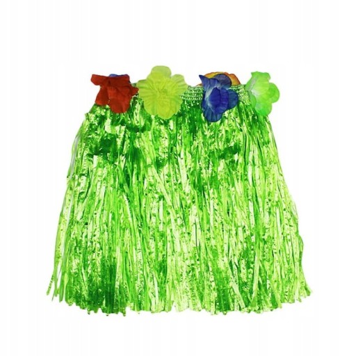 Spódnica HAWAJSKA spódniczka 40cm ZIELONA aloha