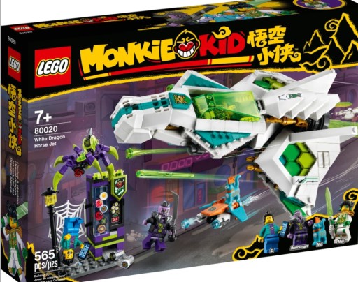 LEGO Monkie Kid 80020 LEGO 80020 MONKIE KID ODRZUTOWIEC BIAŁY SMOK