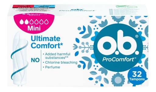 O.B. ProComfort Mini Komfortowe tampony 32 sztuki