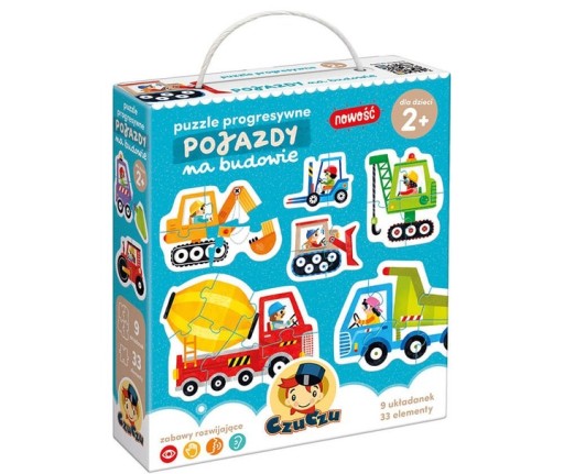 Puzzle progresywne CzuCzu pojazdy na budowie 33 e