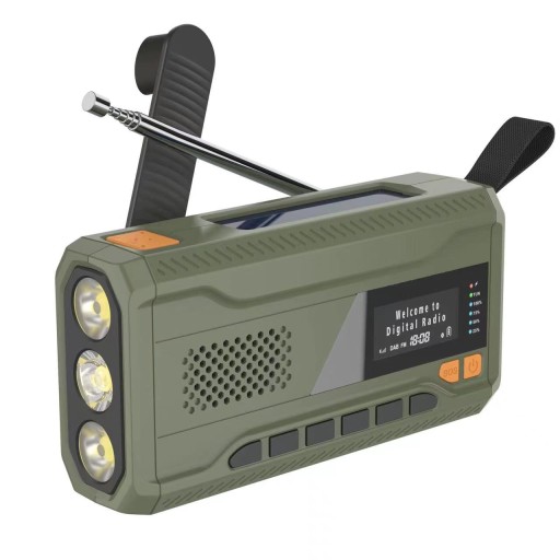 Radio DAB Bluetooth Solarne Survival Latarka SOS Powerbank Rugust MB290