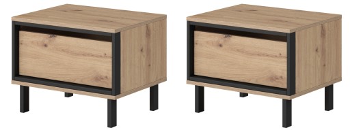 Komplet stolików nocnych 2 szt na nóżkach BEST