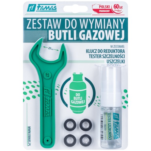 Zestaw kluczyk + tester + uszczelki