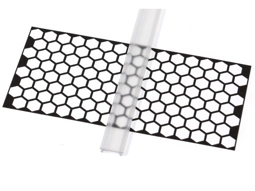 KLOSZ SLIM PVC DO PROFILU X MICO 1M TRANSPARENTNY