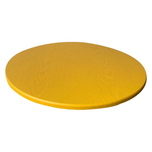 Round Fitted Table Cloth Wipeable Table Cover Tablecloth Party yellow