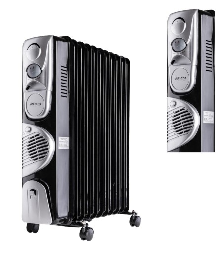 GRZEJNIK OLEJOWY ELEKTRYCZNY TERMOSTAT 2900 W TURBO TIMER 11 ŻEBEREK