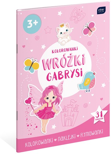 Kolorowanka z naklejkami INTERDRUK A4 Wróżki