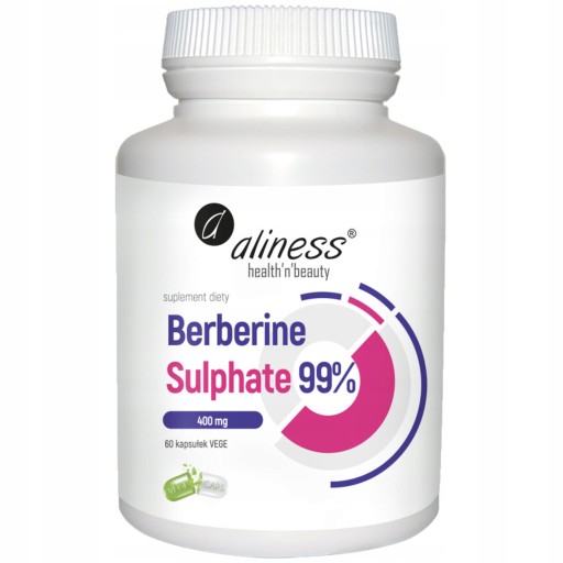 Aliness Berberine Sulphate 60caps Berberyna