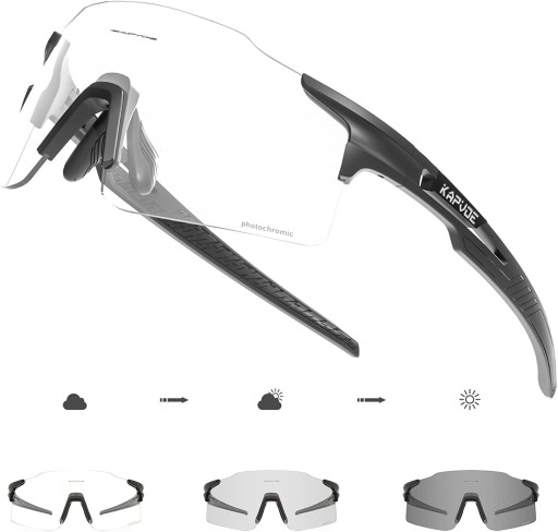 KAPVOE MĘSKIE KOBIET FOTOCHROMOWE OKULARY ROWEROWE MTB