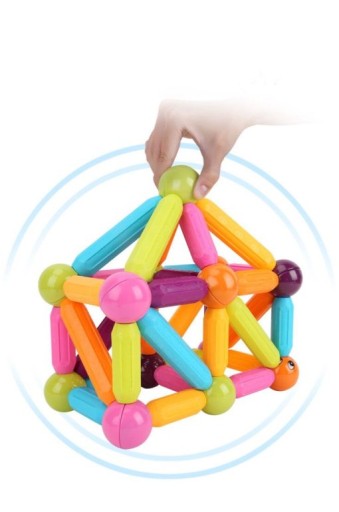XXL KLOCKI MAGNETYCZNE EDUKACJA MAGNETIC STICKS 78