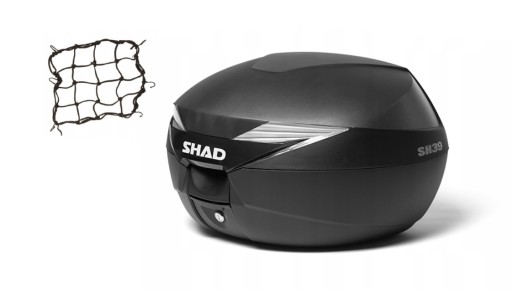 SHAD sh39 Kufer centralny Na Kask + Płyta Czarny