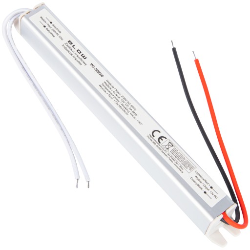 ZASILACZ TAŚM LED ULTRA SLIM ZABEZPIECZENIE PRZECIĄŻENIOWE IP20 12V 2A 24W