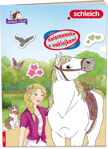 Kolorowanka z naklejkami SCHLEICH Horse Club. NA-8402 SZ-90961