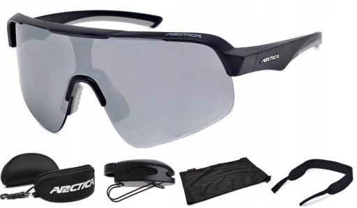 OKULARY ROWEROWE ARCTICA S-339 DUŻE SZKŁO LUSTRZANKA