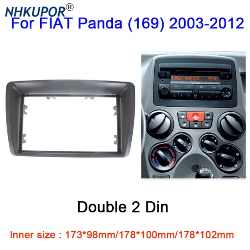 dla FIAT Panda (169) 2003-2012 podwójna 2 Din DVD