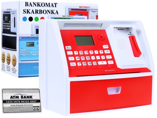 Sejf SKARBONKA BANKOMAT z polskim nominałem USB