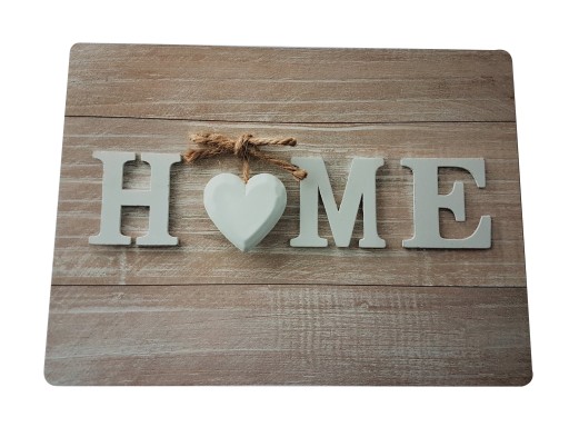 PODKŁADKA MATA NA STÓŁ LAMINOWANA NAPIS HOME